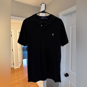 Ralph Lauren Black Polo Shirt for Men